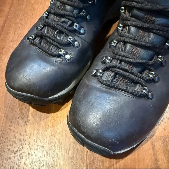 Merrell Ridgeway Waterproof Leather Hiking Boots Men’s Size 12 Dark Brown & Blk - Picture 3 of 10